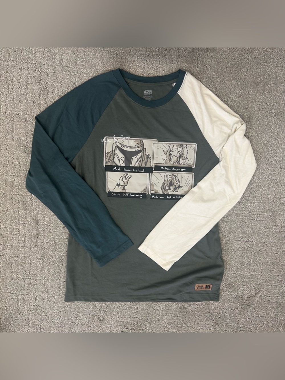 Disney Star Wars The Mandalorian Concept Series Color Block Shirt Size Small